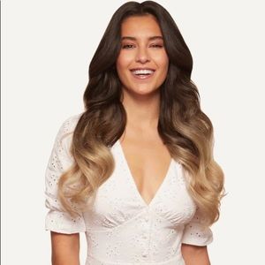 Luxy Seamless Ombre Blonde Clip-In Hair Extensions